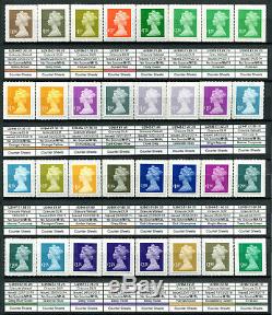 Specialised Machin Collection ALL Issues 1971 to 2019 970+ MNH stamps 2 Albums