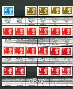 Specialised Machin Collection ALL Issues 1971 to 2019 970+ MNH stamps 2 Albums