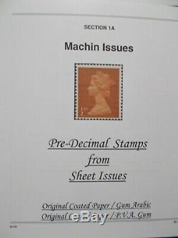 Specialised Machin Collection In Connoisseur Album Pre-decimal & Early Decimal