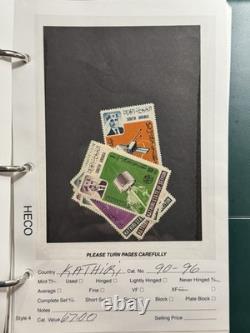 Specialized Aden States Stamp Collection Album 57 Pages, 84 Stamps & Blocks