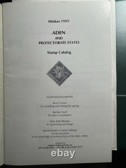 Specialized Aden States Stamp Collection Album 57 Pages, 84 Stamps & Blocks
