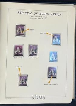 Specialized South Africa Plate Flaw Varieties Stamp Collection Album ZAYIX