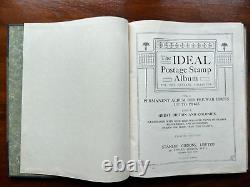 Spectacular New Ideal Album 1921 (Vol1 Pt1) Leather QtrBound. Near fine. Magical