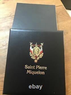 St Pierre Et Miquelon Collection En Album Davo Luxe + Étui 1986/2009 Cote 2300