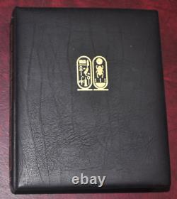 Staffa Tutankhamun 23K gold stamp collection of 38, King Tut's Treasures album