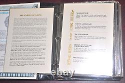 Staffa Tutankhamun 23K gold stamp collection of 38, King Tut's Treasures album