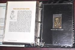 Staffa Tutankhamun 23K gold stamp collection of 38, King Tut's Treasures album