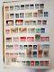 Stamp Album 14 Pages Full Of Vintage Sorted 600+ Worldwide & Usa Stamps