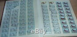 Stamp Album Collection 16 pages of unused and used stamps
