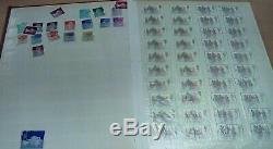 Stamp Album Collection 16 pages of unused and used stamps