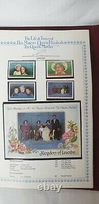 Stamp Album Collection Life and Times of Queen Mother