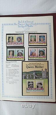 Stamp Album Collection Life and Times of Queen Mother