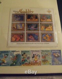 Stamp Album Disney Stamps Of The World Over 289 Stamps, Fdc, & Sheets Etc