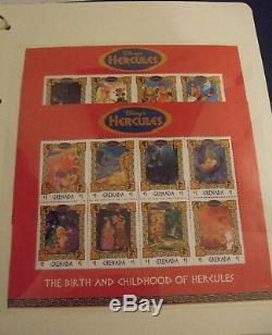 Stamp Album Disney Stamps Of The World Over 289 Stamps, Fdc, & Sheets Etc