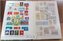 Stamp Book With Inside The Ready 330 Stamp Collection Large Good Condition