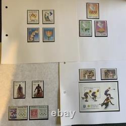 Stamp Collection 1996 OLYMPICS on 77 Album Pages Mint Never Hinged