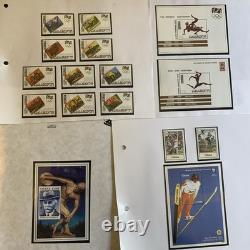 Stamp Collection 1996 OLYMPICS on 77 Album Pages Mint Never Hinged