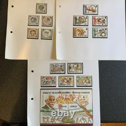 Stamp Collection 1996 OLYMPICS on 77 Album Pages Mint Never Hinged