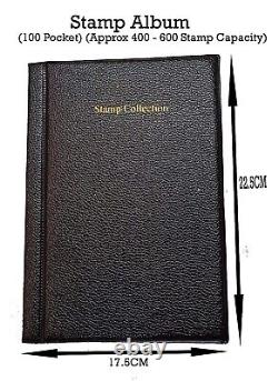 Stamp Collection Album 20 Pages(10 Sheet) (400 to 600 Stamp Capacity) of album
