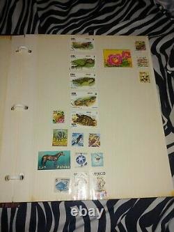 Stamp Collection From Across The World 280 Stamps In Album