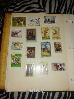 Stamp Collection From Across The World 280 Stamps In Album