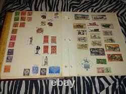 Stamp Collection From Across The World 280 Stamps In Album