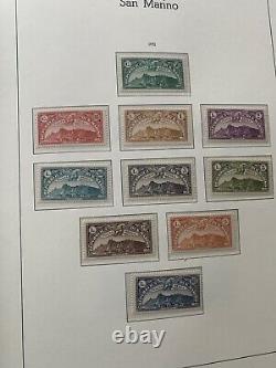 Stamp Collection San Marino In Lighthouse Album1877 To 1961