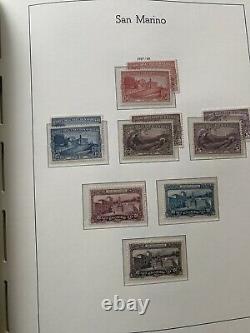 Stamp Collection San Marino In Lighthouse Album1877 To 1961