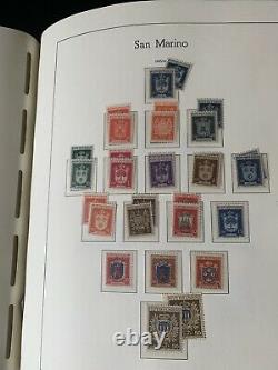 Stamp Collection San Marino In Lighthouse Album1877 To 1961