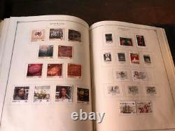 Stamp Collection Scott International Album Angola Australia over 3000 + Stamps
