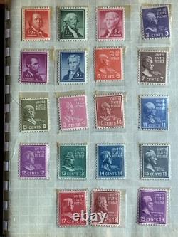 Stamp Collection. Vintage. In Album