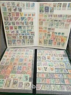 Stamp Collection Vintage Worldwide US USSR French Territories MORE! 4 Albums