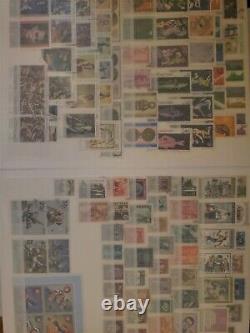 Stamp Collection Vintage Worldwide US USSR French Territories MORE! 4 Albums