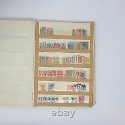 Stamp Collection of 1800+ Old Austrian Used/Mint/Hinged Stamps in Handmade Album