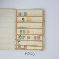 Stamp Collection of 1800+ Old Austrian Used/Mint/Hinged Stamps in Handmade Album