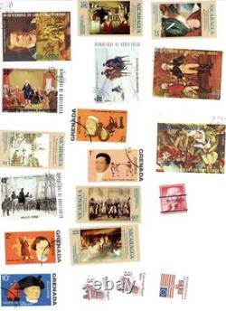 Stamp Collection with Album