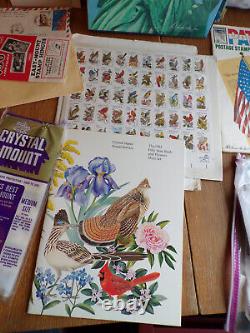 Stamp CollectionState Birds/FlowersCrystal MountsPresidentsForeignLib Album