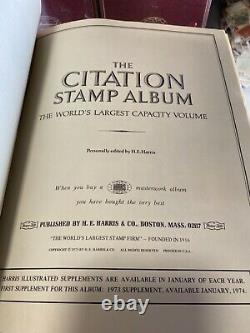 Stamp Vault A-Z COLLECTION IN MASSIVE 3-VOLUME CITATION ALBUMS 10,000 STAMPS