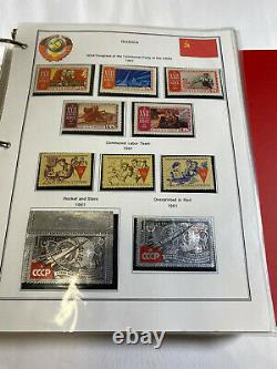 Stamp Vault RUSSIA 1960-1969 MINT YEAR SETS COLLECTION HINGELESS ALBUM PAGES