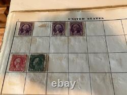 Stamp albums uncirculated stamps and children's collection