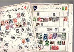 Stamp collection estate box 1000 worldwide stamps on covers album stock pages