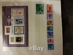 Stamp collection in album