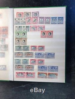 Stamp collection in album commonwealth stock book