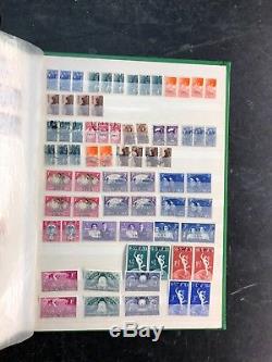 Stamp collection in album commonwealth stock book