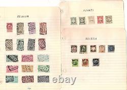 Stamp collection worldwide 115 territories used MH 1675+ items CV 435 JJ1