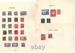 Stamp collection worldwide 115 territories used MH 1675+ items CV 435 JJ1