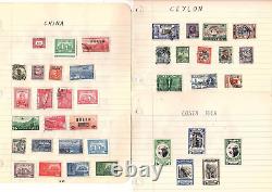 Stamp collection worldwide 115 territories used MH 1675+ items CV 435 JJ1