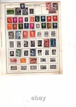 Stamp collection worldwide album page used and MH 2000 items CV 500 orange