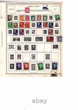 Stamp collection worldwide album page used and MH 2000 items CV 500 orange