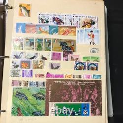 Stamp stock Book Aprox over 3600 Stamps 90 Countries Mint & Used